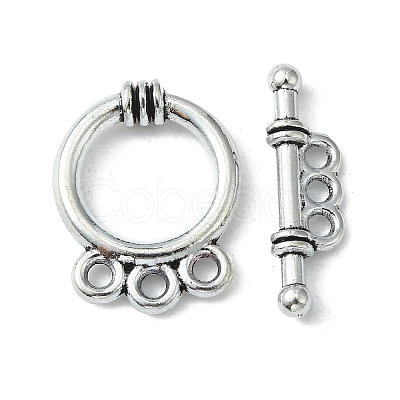 Tibetan Style Alloy Toggle Clasps LS-LF10795Y-NF-1