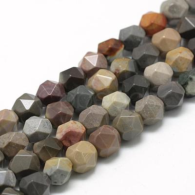 Natural Ocean Jasper Beads Strands G-R448-6mm-11-1
