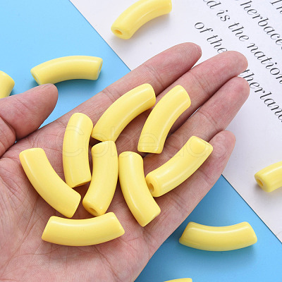 Opaque Acrylic Beads MACR-S372-001B-S024-1