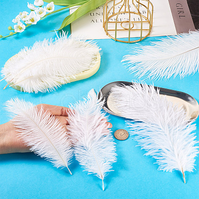 20Pcs 2 Styles Ostrich Feather Costume Accessories FIND-TA0005-96-1