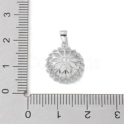 925 Sterling Silver Micro Pave Clear Cubic Zirconia Pendant Cabochon Settings STER-G036-12P-1