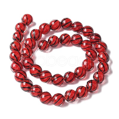 Handmade Transparent Lampwork Beads BLOW-D300-08B-1