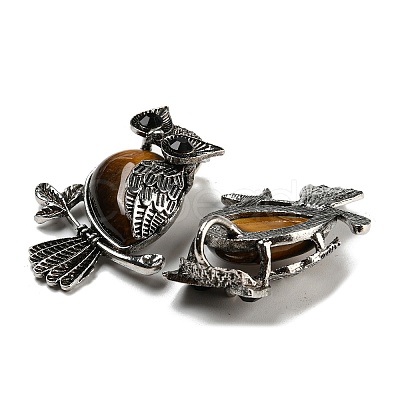 Natural Tiger Eye Pendants X-G-H308-01AS-01-1
