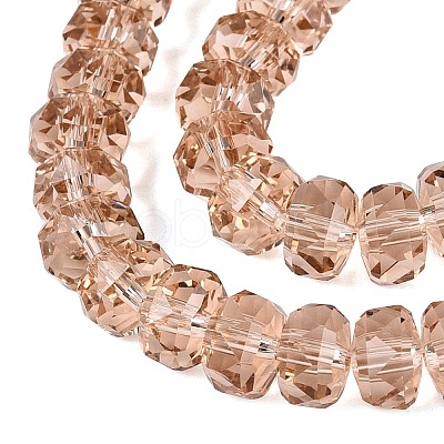 Transparent Glass Beads Strands GLAA-Q114-01A-A13-1