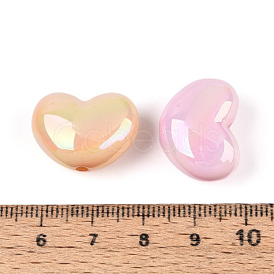 Luminous UV Plating Opaque Acrylic Beads OACR-N154-02B-01-1