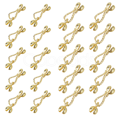 20Pcs 2 Styles Brass Bead Tips KK-HS0002-12-1
