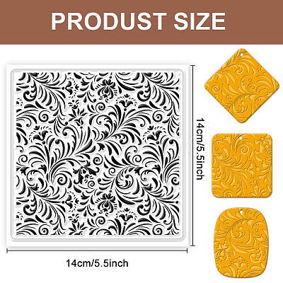 Silicone Clay Texture Mat AJEW-WH0447-007-1
