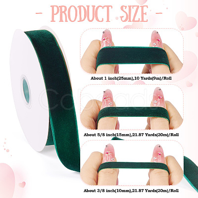 3Rolls 3 Styles Velvet Ribbon SRIB-YS0001-01D-1