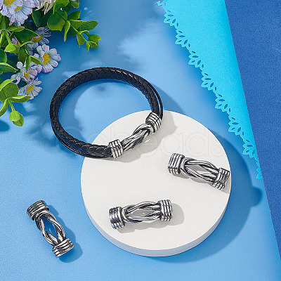 4Pcs Tibetan Style Stainless Steel Connector Charms STAS-AR0001-97-1