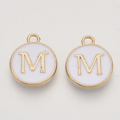 Golden Plated Alloy Charms X-ENAM-S118-01M-1