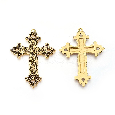 Tibetan Style Alloy Big Pendants LS-TIBEP-A20541-AG-FF-1