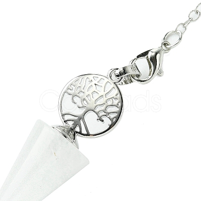 Natural Quartz Crystal Cone Dowsing Pendulum Big Pendants G-C114-02P-21-1