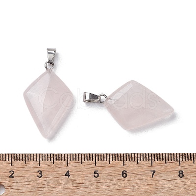 Natural Rose Quartz Pendants G-C110-05A-P-1