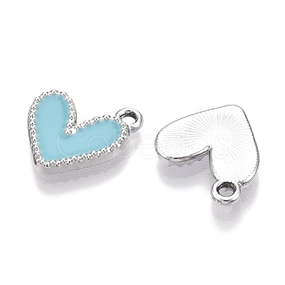 Rack Plating Alloy Enamel Charms ENAM-N056-343P-E-1