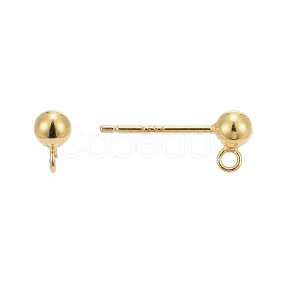 925 Sterling Silver Ear Stud Findings STER-K167-042C-G-1