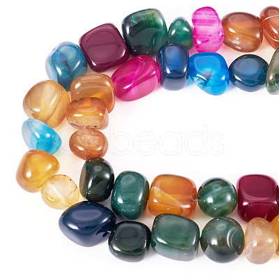 3 Strands Natural Agate Beads Strands G-TA0002-72-1