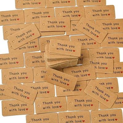 2 Sets 2 Styles Kraft Paper Word Printed Gift Tags CDIS-FS0001-20-1