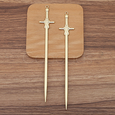 Sword Alloy Hair Sticks PW-WG0B211-06-1