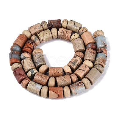 Natural Shoushan Stone Beads Strands G-Q616-09L-1