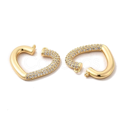 Brass Micro Pave Cubic Zirconia Pendants KK-A180-07G-02-1