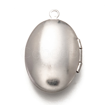 Non-Tarnish 316 Stainless Steel Locket Pendants LS-X-STAS-O135-05P-1