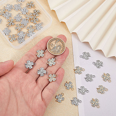 CHGCRAFT 40Pcs 2 Colors Alloy Pendants FIND-CA0006-74-1