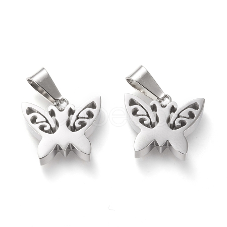 Non-Tarnish 304 Stainless Steel Pendants STAS-F253-08P-1