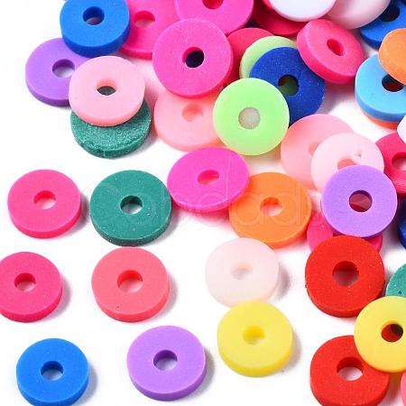 Handmade Polymer Clay Beads CLAY-R067-6.0mm-BM1-1