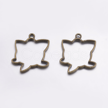 Tibetan Style Alloy Open Back Bezel Pendants LS-PALLOY-L203-12AB-1