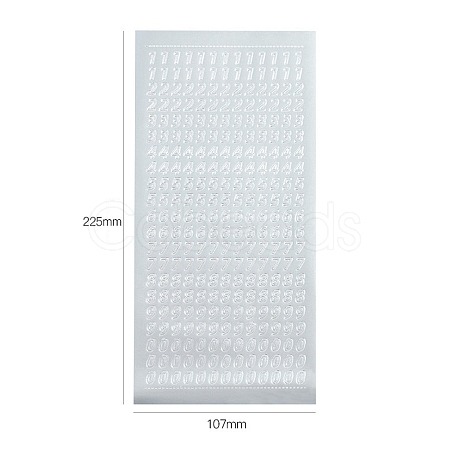 Letter PVC Adhesive Waterproof Stickers Self-Adhesive Stickers LS-PW-WGB281D-04-1