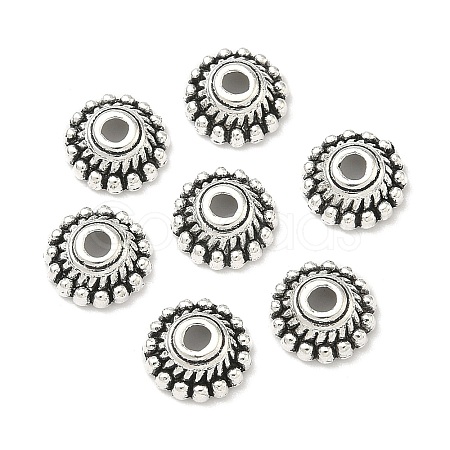 Tibetan Style Alloy Bead Caps X-LF1235Y-NF-1