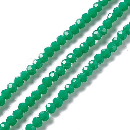 Faceted(32 Facets) Glass Beads Strands EGLA-J042-36A-05-1