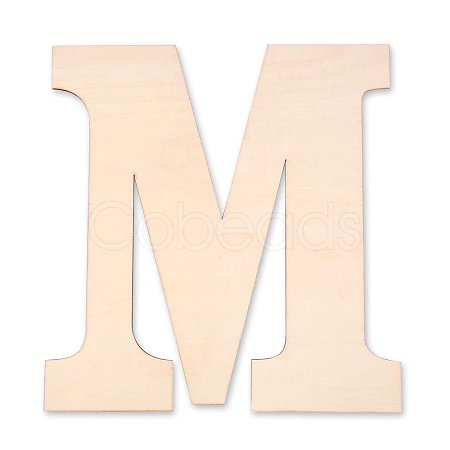 Letter Unfinished Wood Blank Cutouts DIY-ZX040-01M-1