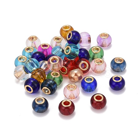 Glass European Beads GPDL-Q013-M-1