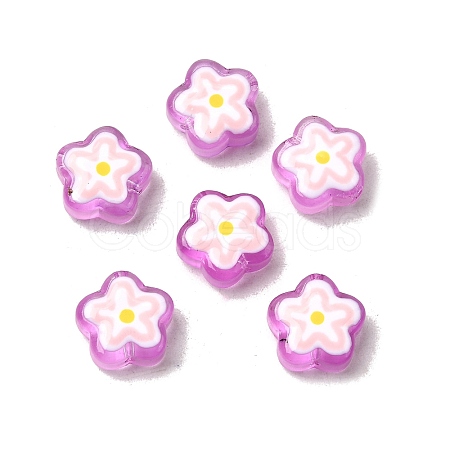 Handmade Glass Enamel Beads GLAA-K070-03F-1