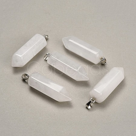 Natural Quartz Crystal Pendants GG-CBAA0EE-02P-21-1
