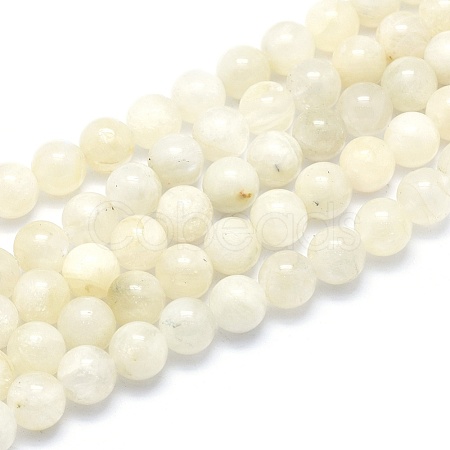 Natural Rainbow Moonstone Strands G-G764-45-10mm-1