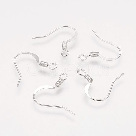 Brass French Earring Hooks KK-Q366-S-NF-1