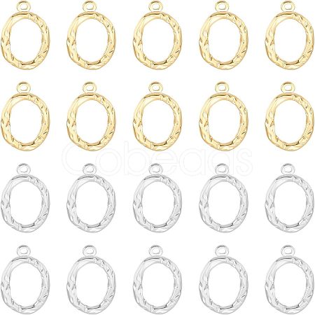 20Pcs 2 Colors PVD Vacuum Plating  304 Stainless Steel Pendants STAS-UN0036-76-1