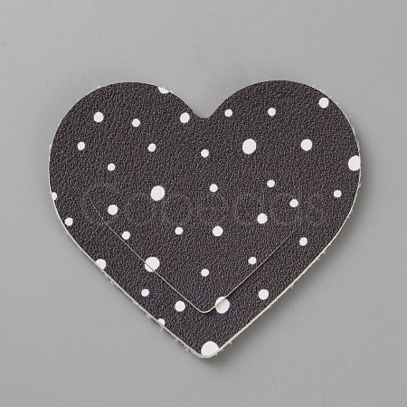 PU Imitation Leather Heart Corner Protectors AJEW-TAC0045-003A-1