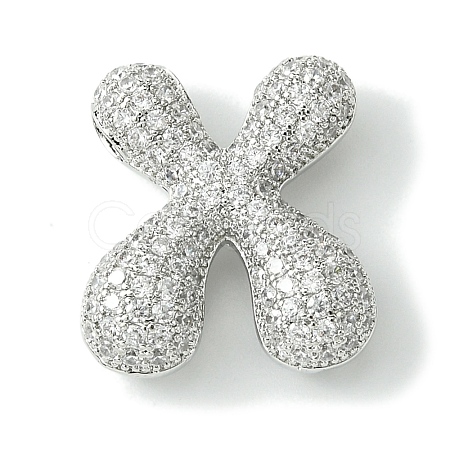 Rack Plating Brass Cubic Zirconia Pendants KK-S378-02P-X-1
