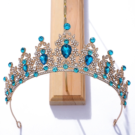 Alloy Rhinestone Crown Hair Bands PW-WG903DF-08-1