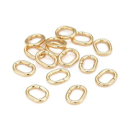 Brass Twister Clasps KK-F821-02G-1