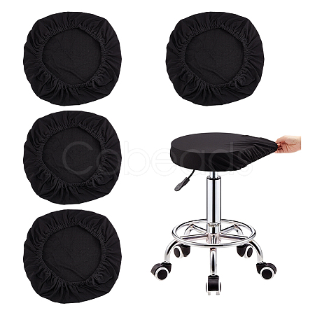 Fiber Stretch Round Bar Stool Covers AJEW-WH0307-33A-1