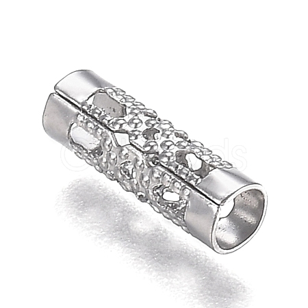 Tarnish Resistant 304 Stainless Steel Tube Beads STAS-I166-22P-1