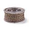 Macrame Cotton Cord, Braided Rope, with Plastic Reel, for Wall Hanging, Crafts, Gift Wrapping, Colorful, 1mm, about 30.62 Yards(28m)/Roll