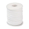 50 Yards Faux Suede Cord, Faux Suede Lace, for Jewelry Making, White, 2.5mm