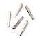 Iron Alligator Hair Clips Findings, Platinum, 57x11x10mm