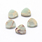 Synthetic & Dyed Regalite/Imperial Jasper/Sea Sediment Jasper Cabochons, Triangle, Aqua, 9.5x9.5x2.5mm