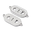 Rhodium Plated 925 Sterling Silver Connector Charms STER-C003-24P-2